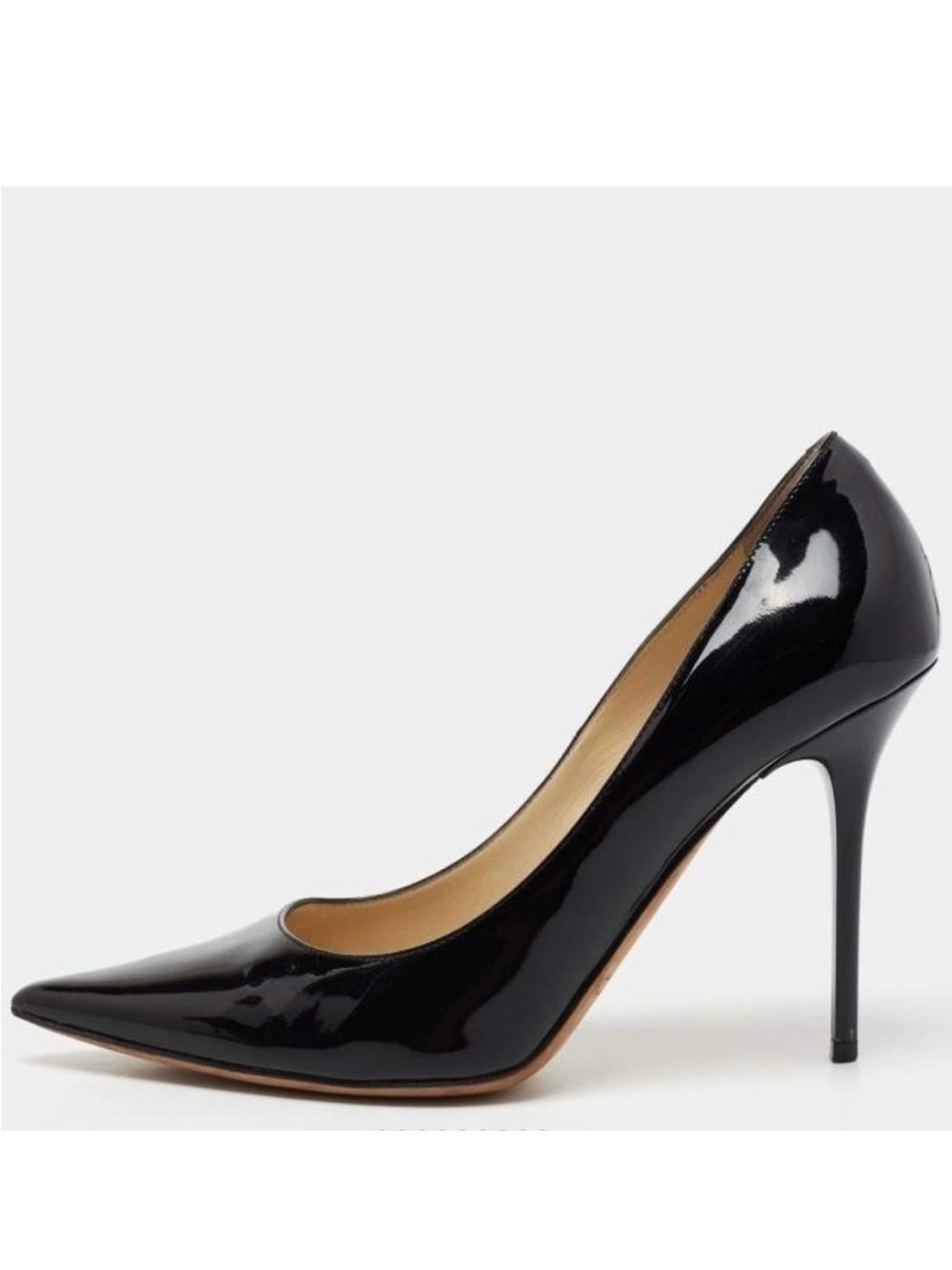 Jimmy Choo Abel 100 Patent Leather Pointed Toe Heels 40.5
